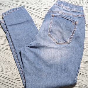 Jessica Simpson Blue Skinny Jeans with Faded Wash
